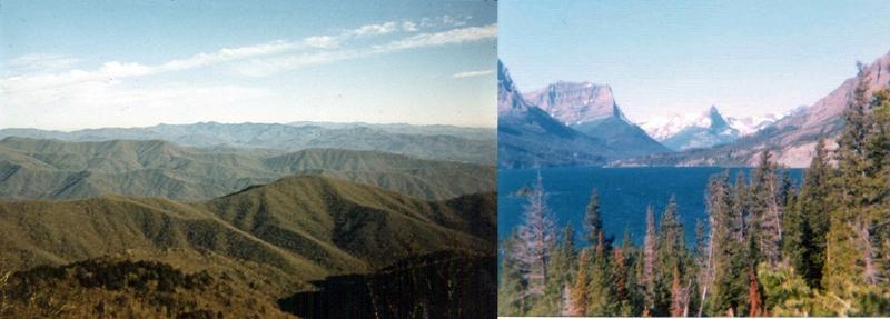 Pictures from the Smoky Mountains of Tennessee and the Rockies of Montana