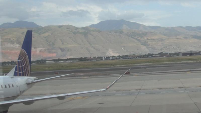 Mountains seen to the east of the Salt Lake CIty Airport