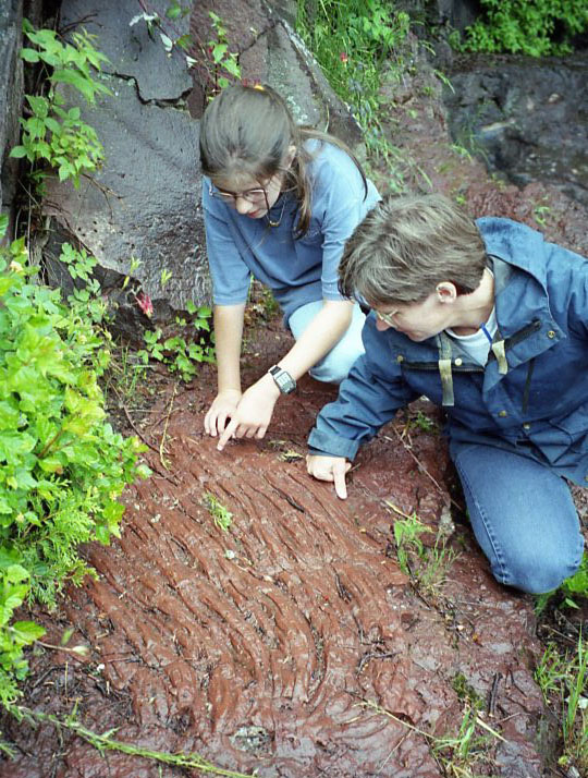 Pahoehoe lava flow, NE Minnesota